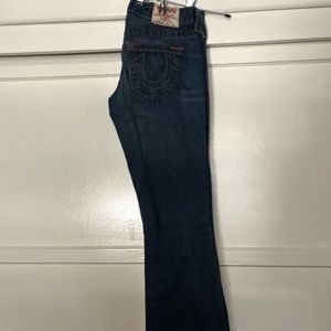 True Religion dark wash boot cut jeans